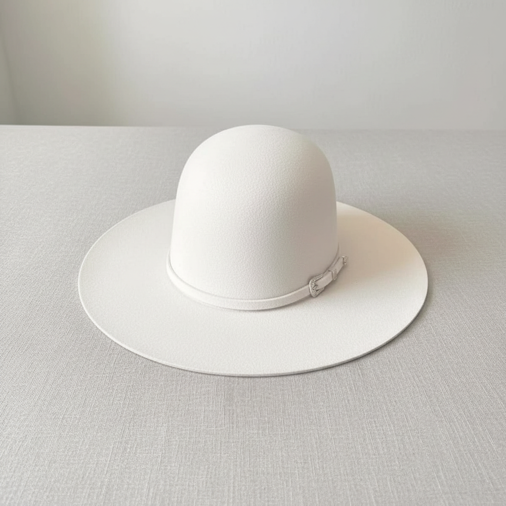 White western hat with simple backdrop